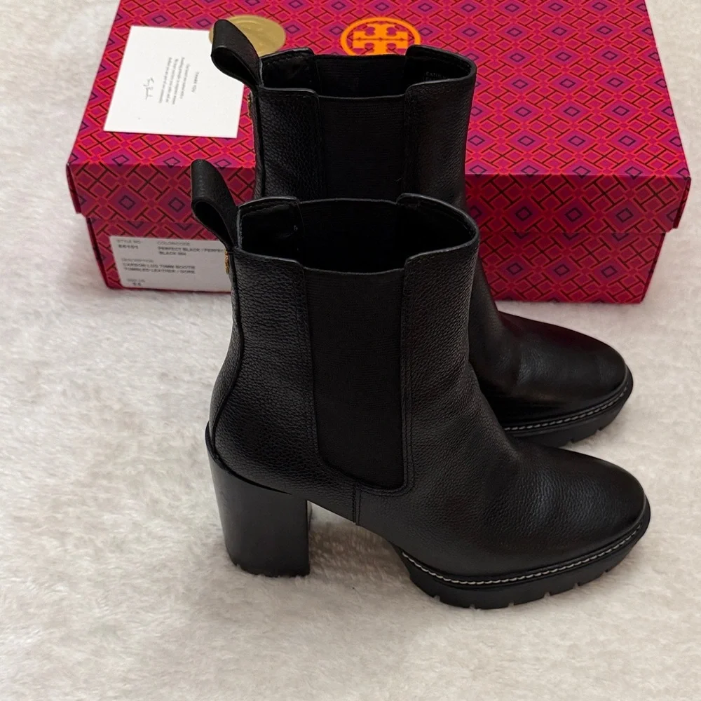 Tory Burch Carson Lug-Sole Ankle Boot
